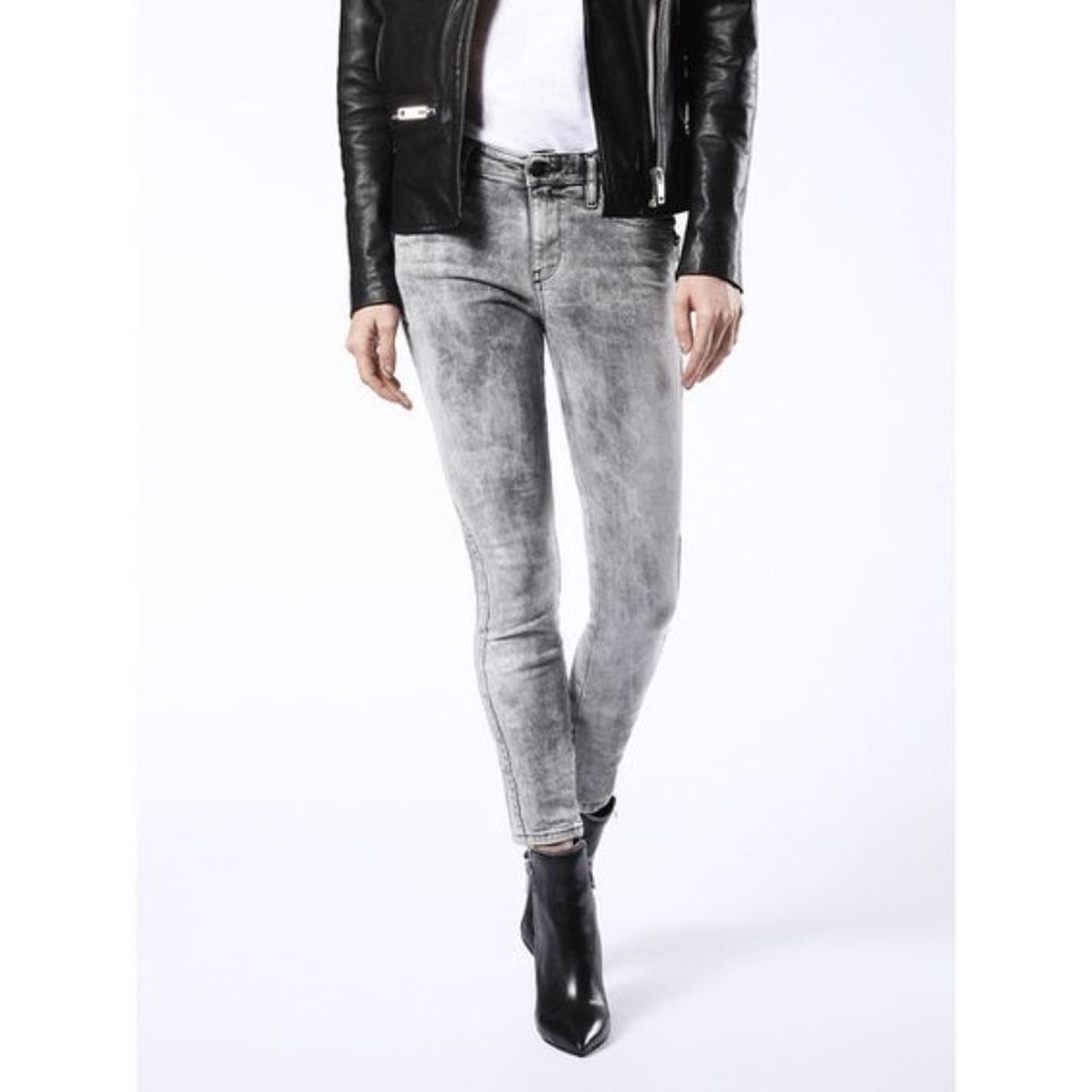 Diesel Skinzee Skinny fit Jeans Gray Sz 26 W26 L32